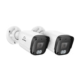 Caméra de sécurité IP PoE Full HD 5MP, 2 pièces, vision nocturne, détection avancée, étanchéité IP67